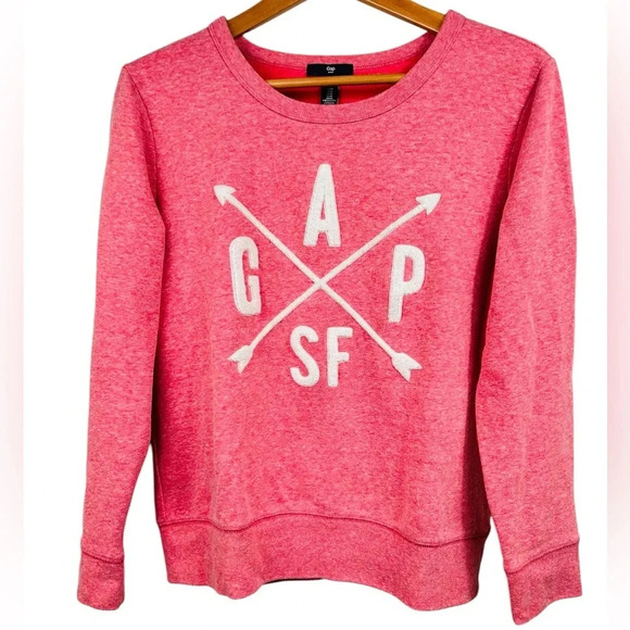 Vintage Gap pink crewneck sweatshirt, Med, cotton blend, Cozy Aesthetic - Picture 1 of 7